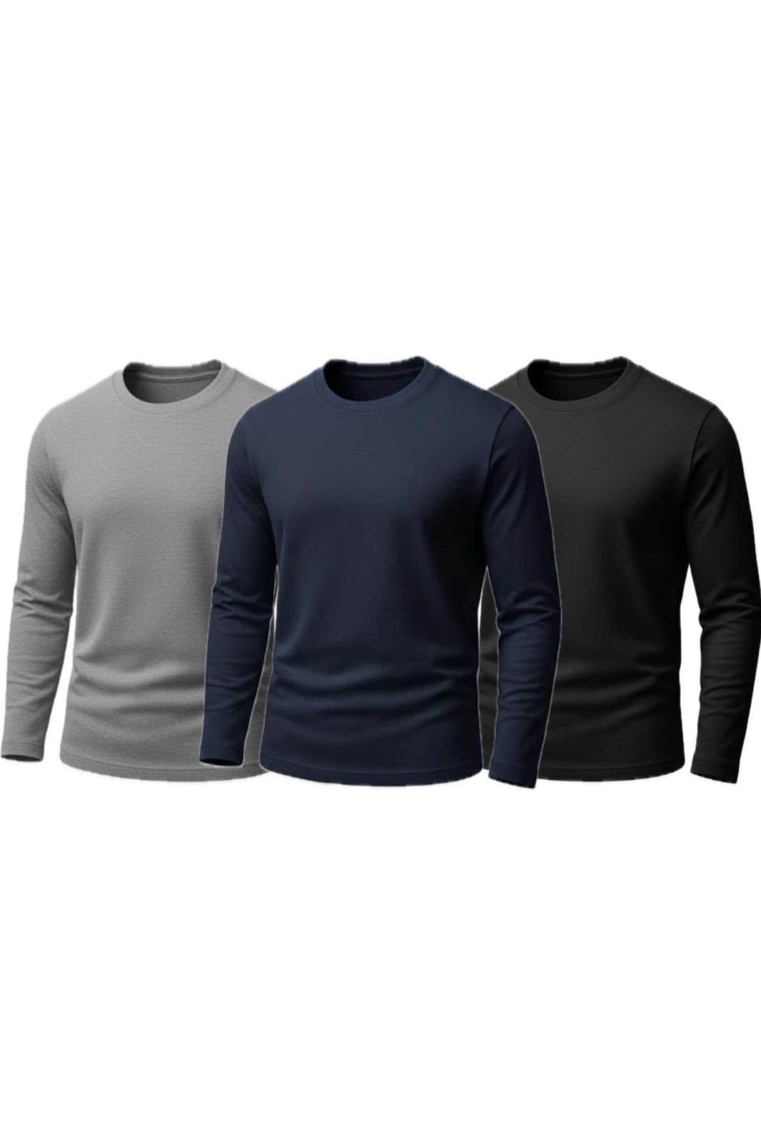 Pack of 3 Men’s Full Sleeves T-Shirts