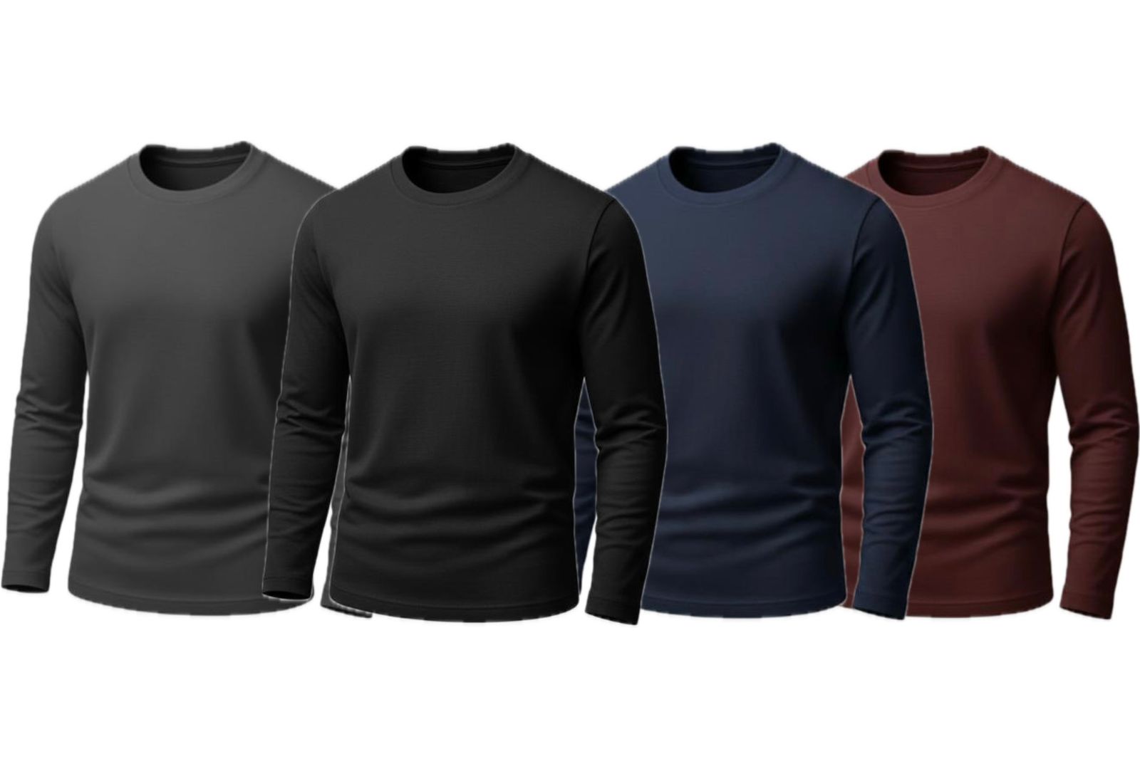 Pack of 4 Men’s Full Sleeves T-Shirts