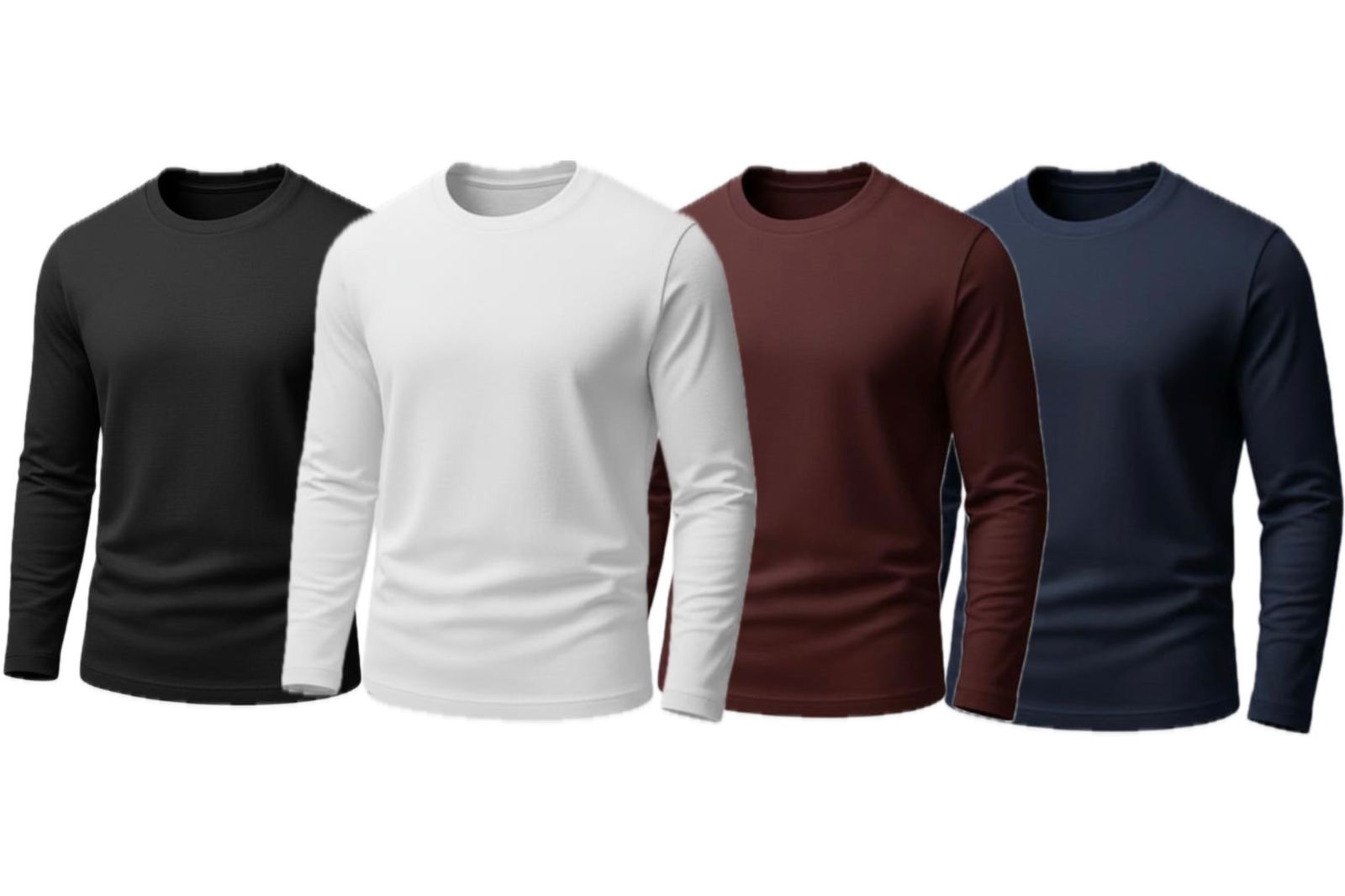 Pack of 4 Men’s Full Sleeves T-Shirts