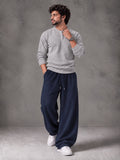 Waffle Knit Full Sleeves Henley & Baggy Trouser