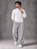 Waffle Knit Full Sleeves Henley & Baggy Trouser