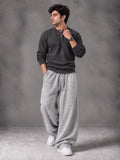 Waffle Knit Full Sleeves Henley & Baggy Trouser