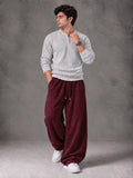 Waffle Knit Full Sleeves Henley & Baggy Trouser
