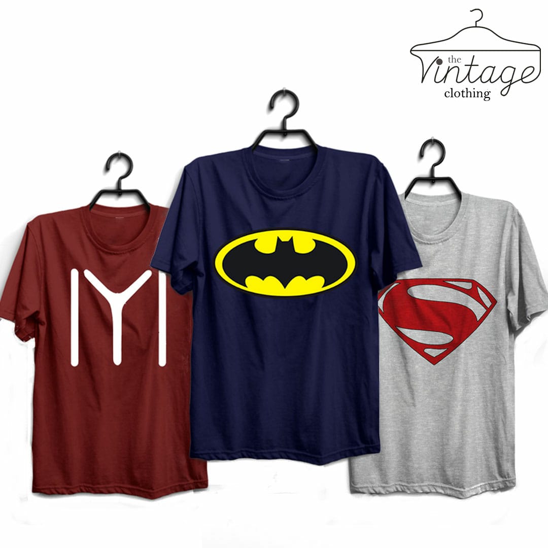 Pack of 3 Printed T-Shirts