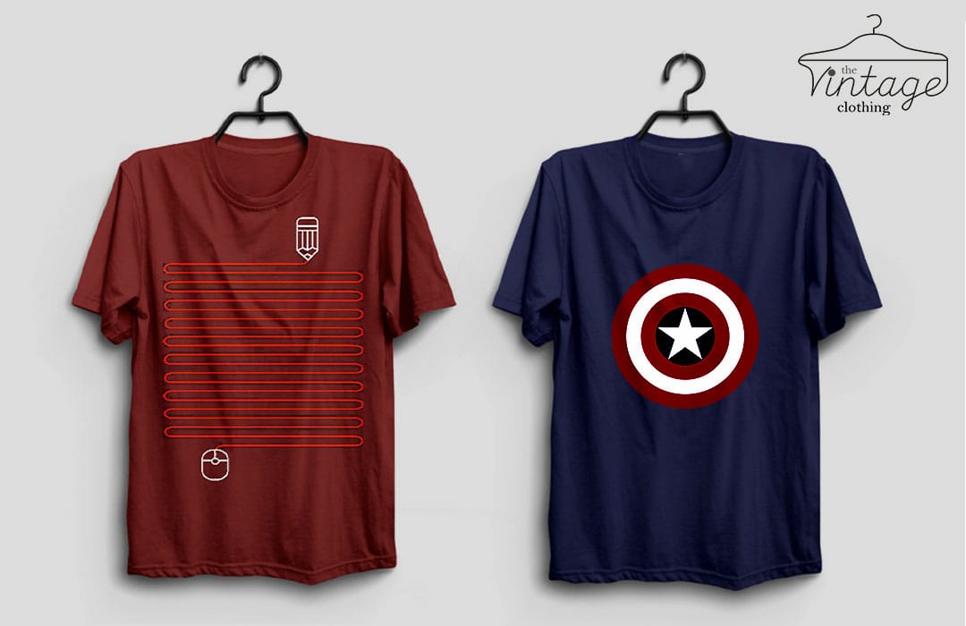 Pack of 2 Printed T-Shirts