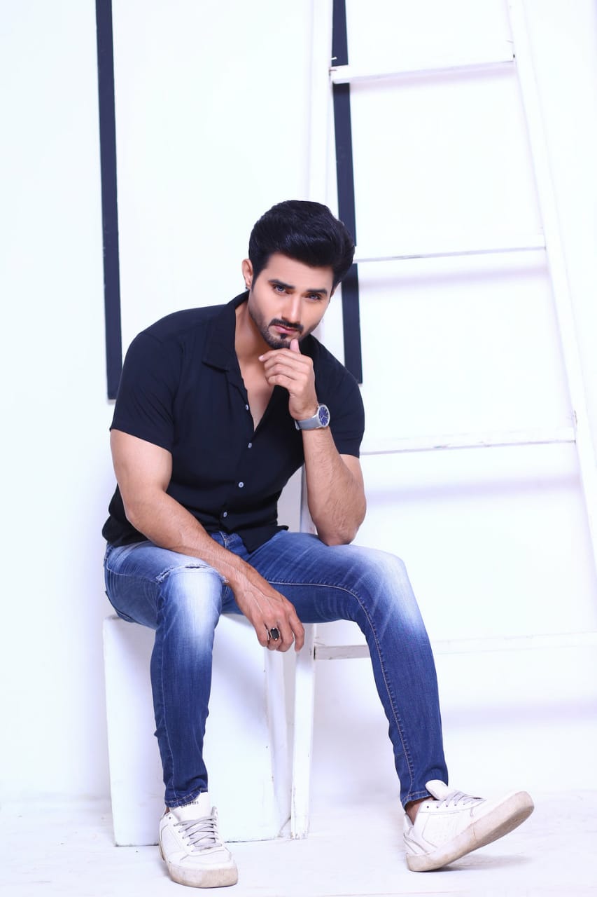 Blue Casual Half Sleeves Shirt