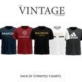 Pack of 5 Printed T-Shirt