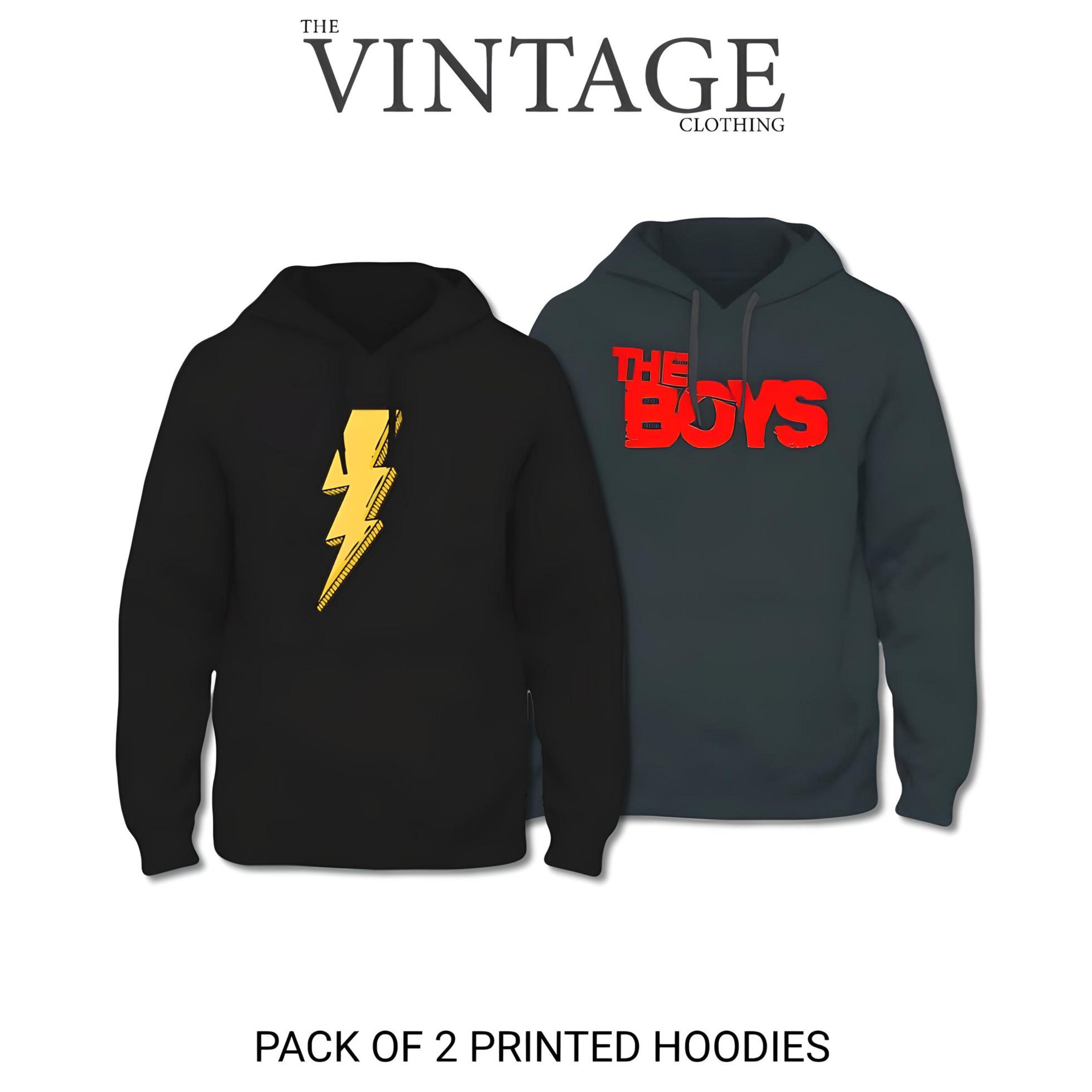 Pack of 2 Printed Hoodies