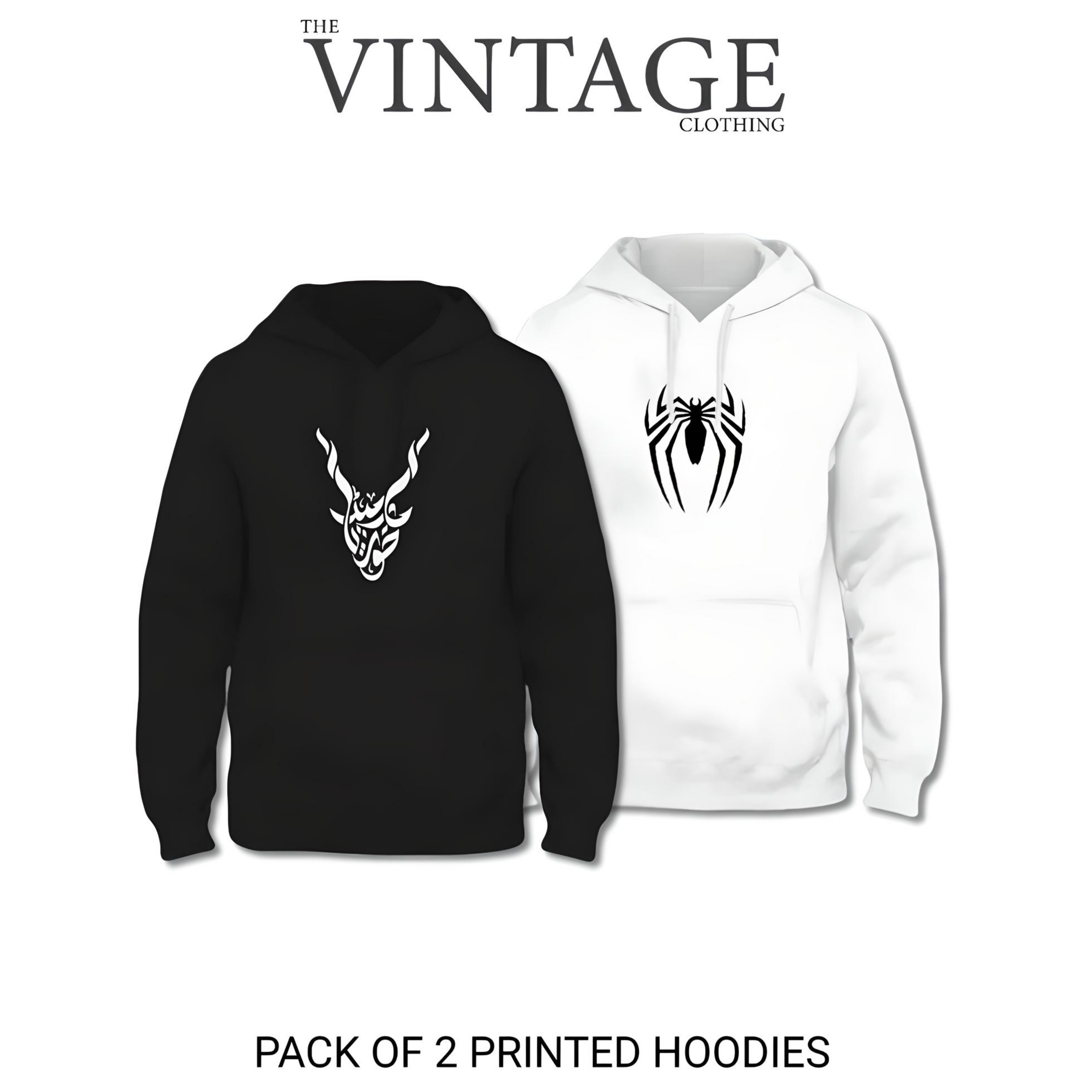 Pack of 2 Printed Hoodies