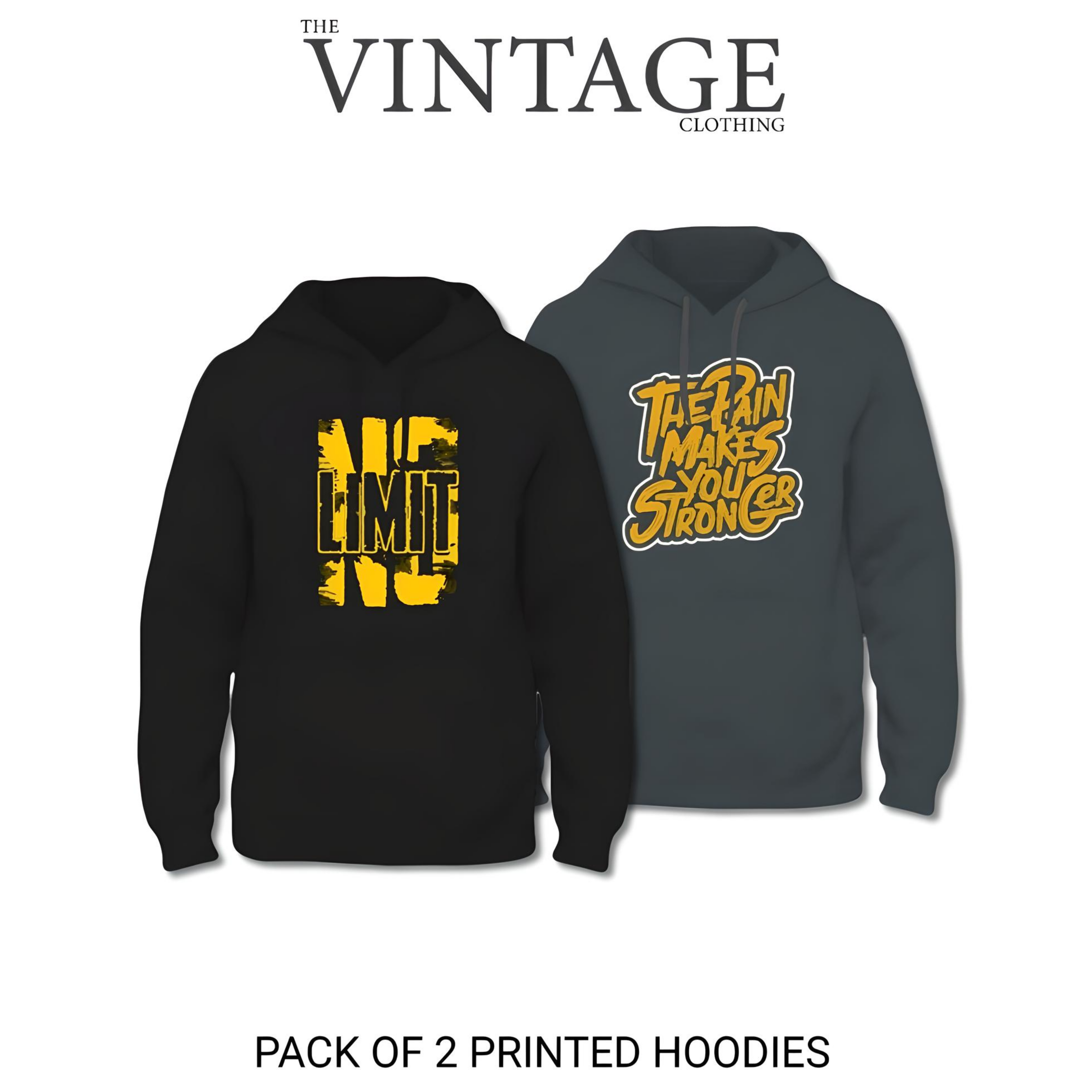 Pack of 2 Printed Hoodies